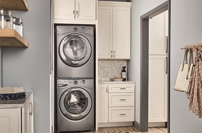 19 Laundry Detergent Storage Ideas to Organize Your Laundry Room classic opal laundry room cabinets