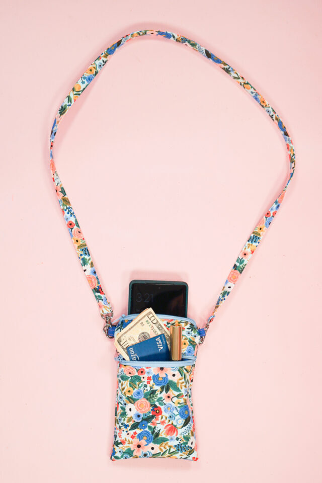 DIY phone sling sewing gift