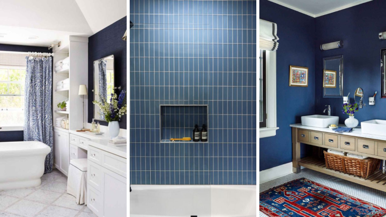 31 Dark Blue Bathroom Ideas to Inspire Your Next Renovation