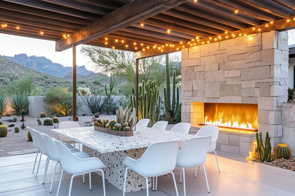 desert modern outdoor dining area by decorilla 1024x683