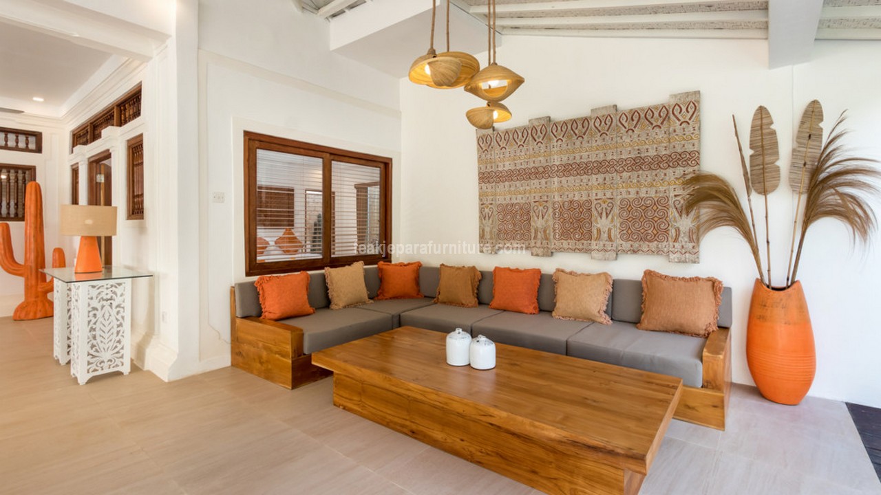 23 Patio Furniture Ideas to Transform Your Outdoor Space teak living room furniture 1