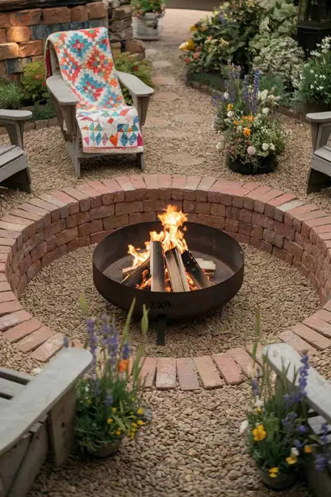 15 Small Back Garden Ideas to Transform Your Outdoor Space 13. charming vintage farmhouse hearth