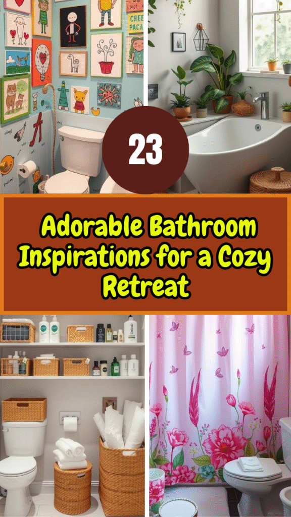 23 Adorable Bathroom Inspirations for a Cozy Retreat 6 (2)