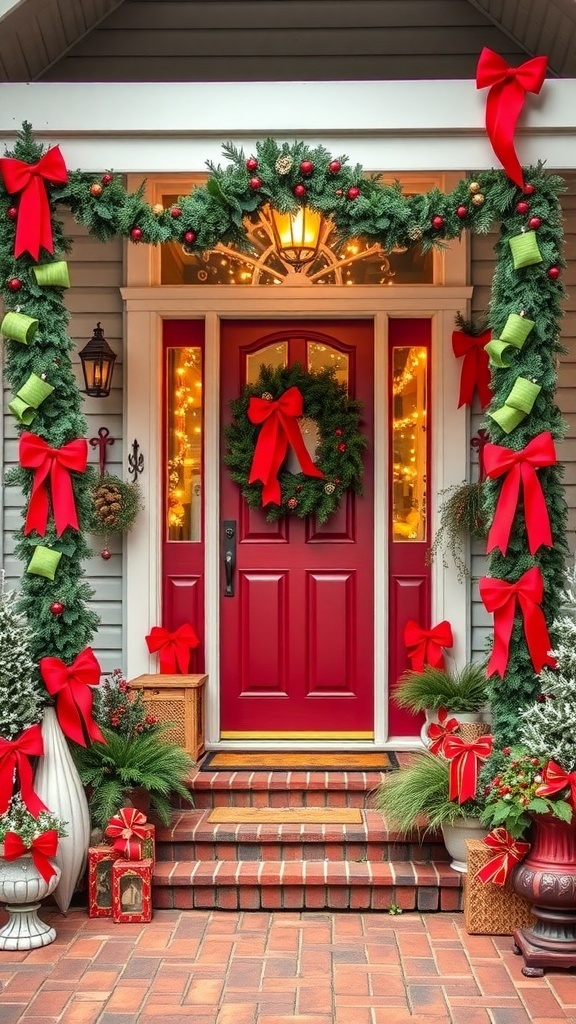 25+ Charming Front Porch Christmas Decor Ideas public
