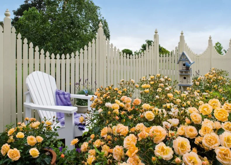 Elegant black metal security screen fence