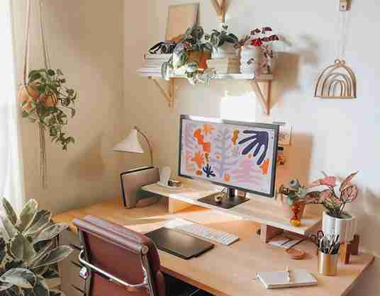 How to Decorate a Home Office That Actually Works And Still Looks Cute on Pinterest