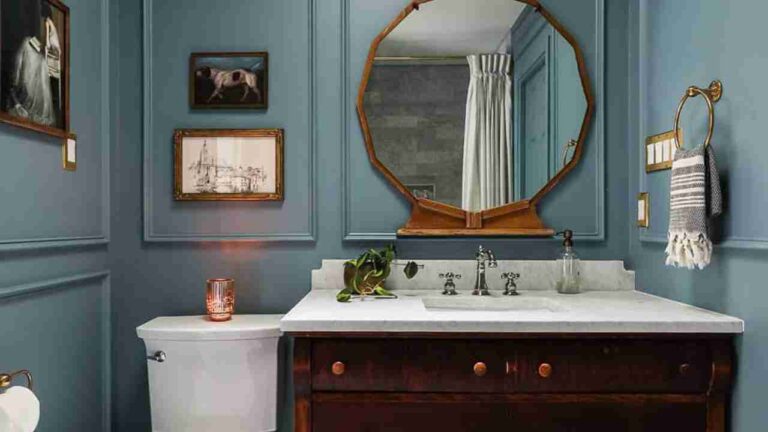 Moody Blue Bathroom Ideas That Somehow Feel Bold and Relaxing