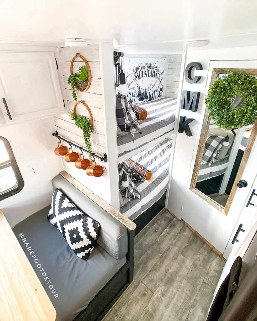 Moody modern RV accent wall