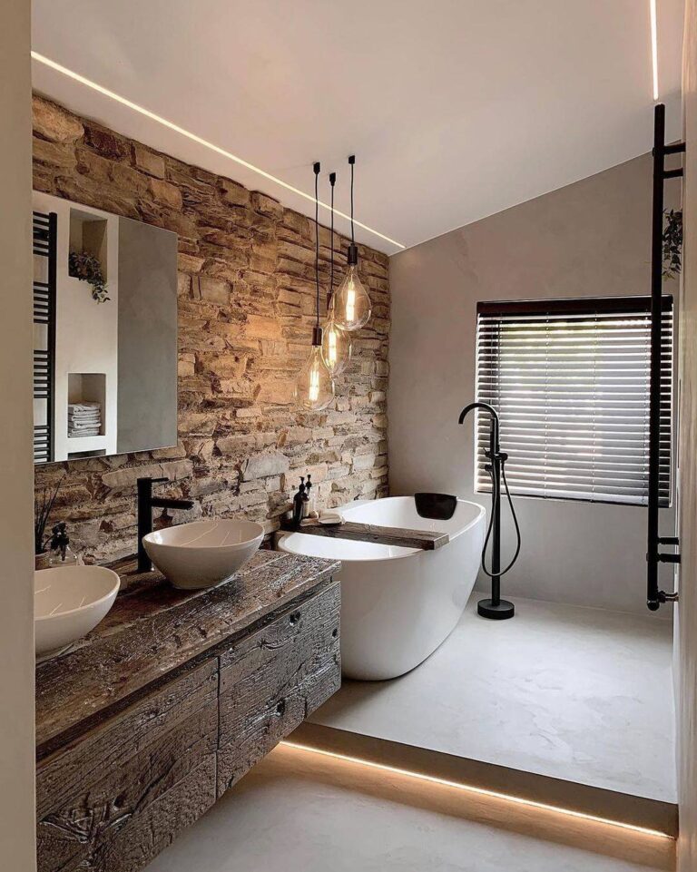 I Thought Rustic Farmhouse Bathrooms Always Looked Outdated Until I Saw These
