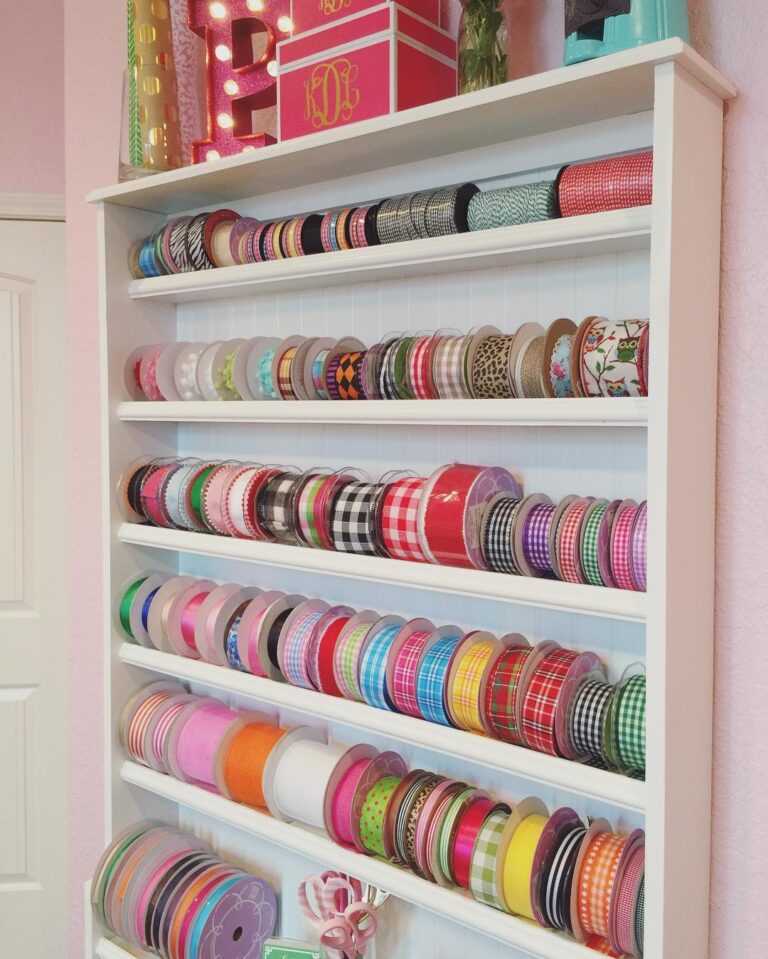 23 Ribbon Storage Ideas to Organize Your Craft Room