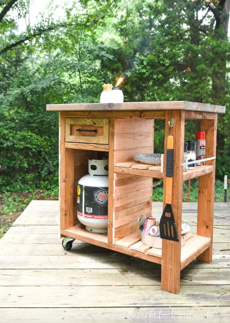 25 DIY Grill Station Ideas That Make Outdoor Cooking Easier