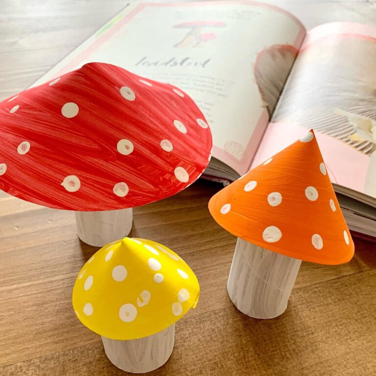 Paper Toadstools: Turn Recycled Toilet Rolls Into Adorable Woodland Decor