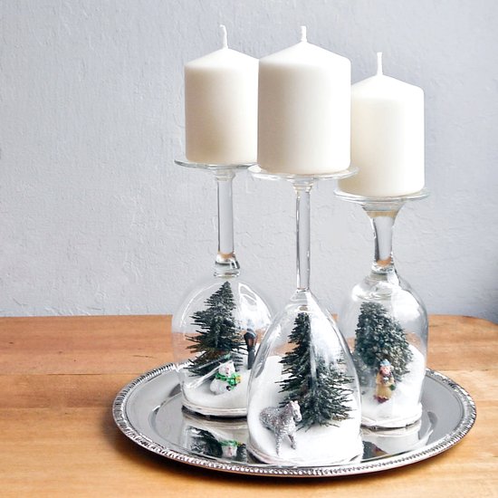 Clear Botanical Glass Ornament